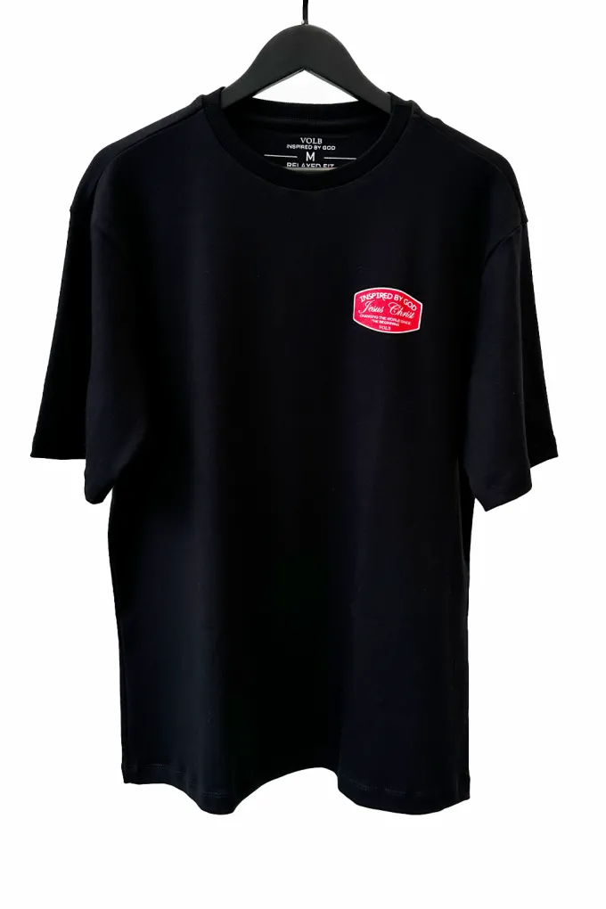 Camiseta Relaxed Fit Jesus Christ – Changing the world since the beginning